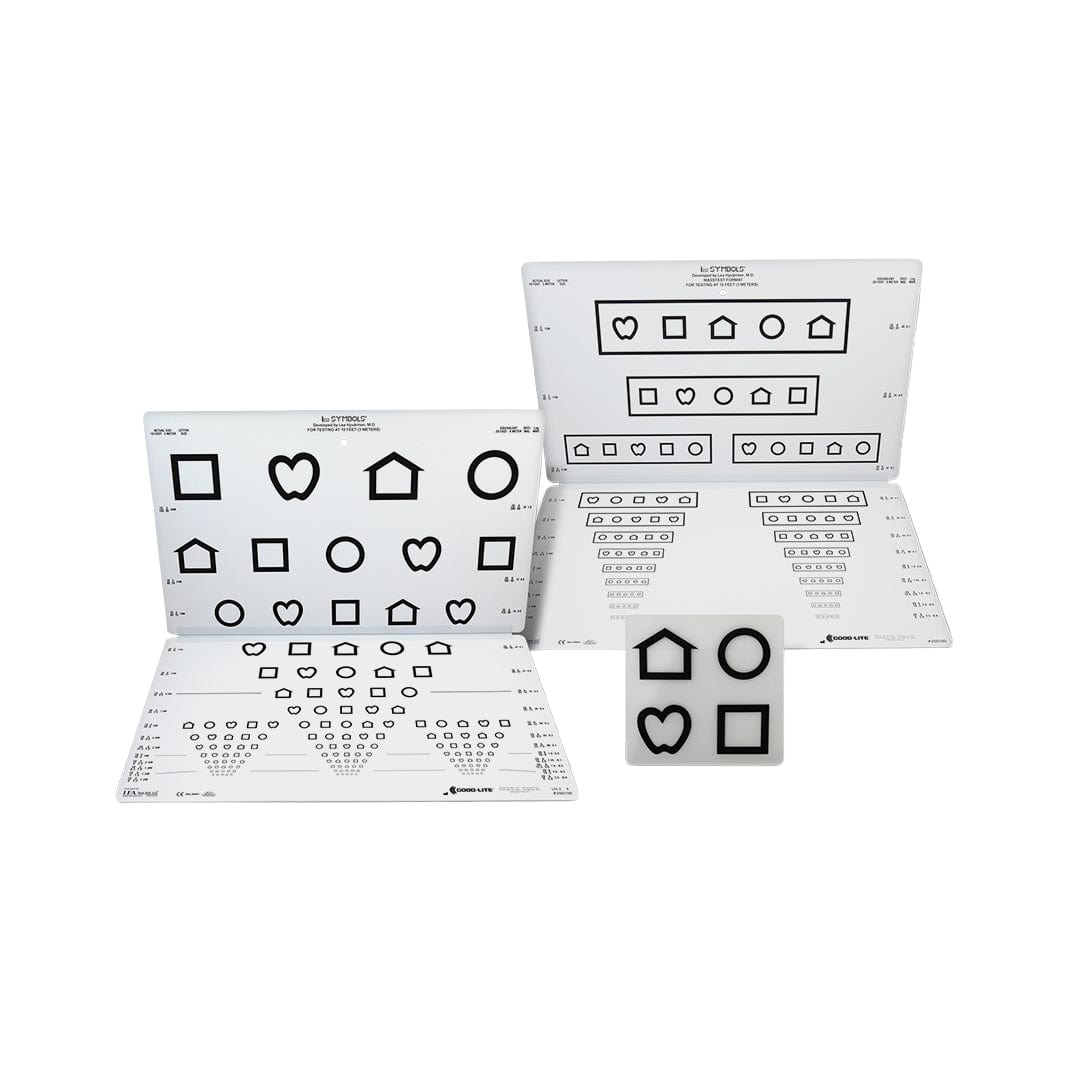 Taittuva testi: LEA SYMBOLS® 15 rivinen - Setti (10ft/3m)