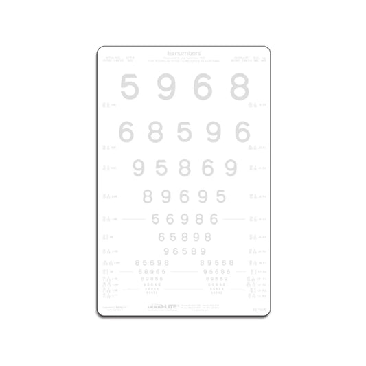 LEA NUMBERS® – matalakontrastitesti – 2,5 % (3 m)