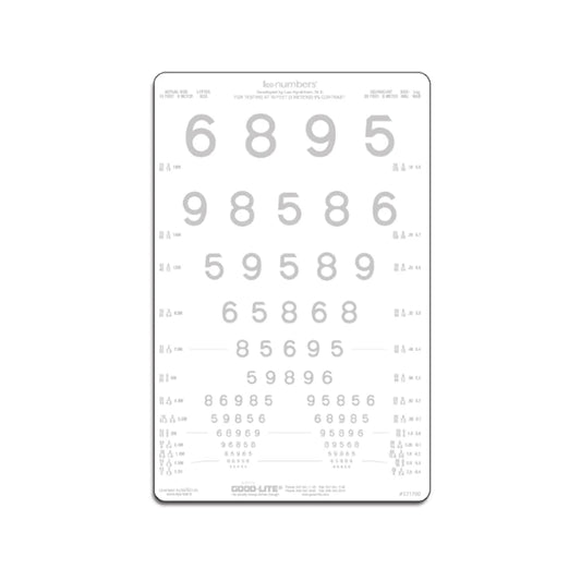 LEA NUMBERS® – matalakontrastitesti – 5 % (3 m)