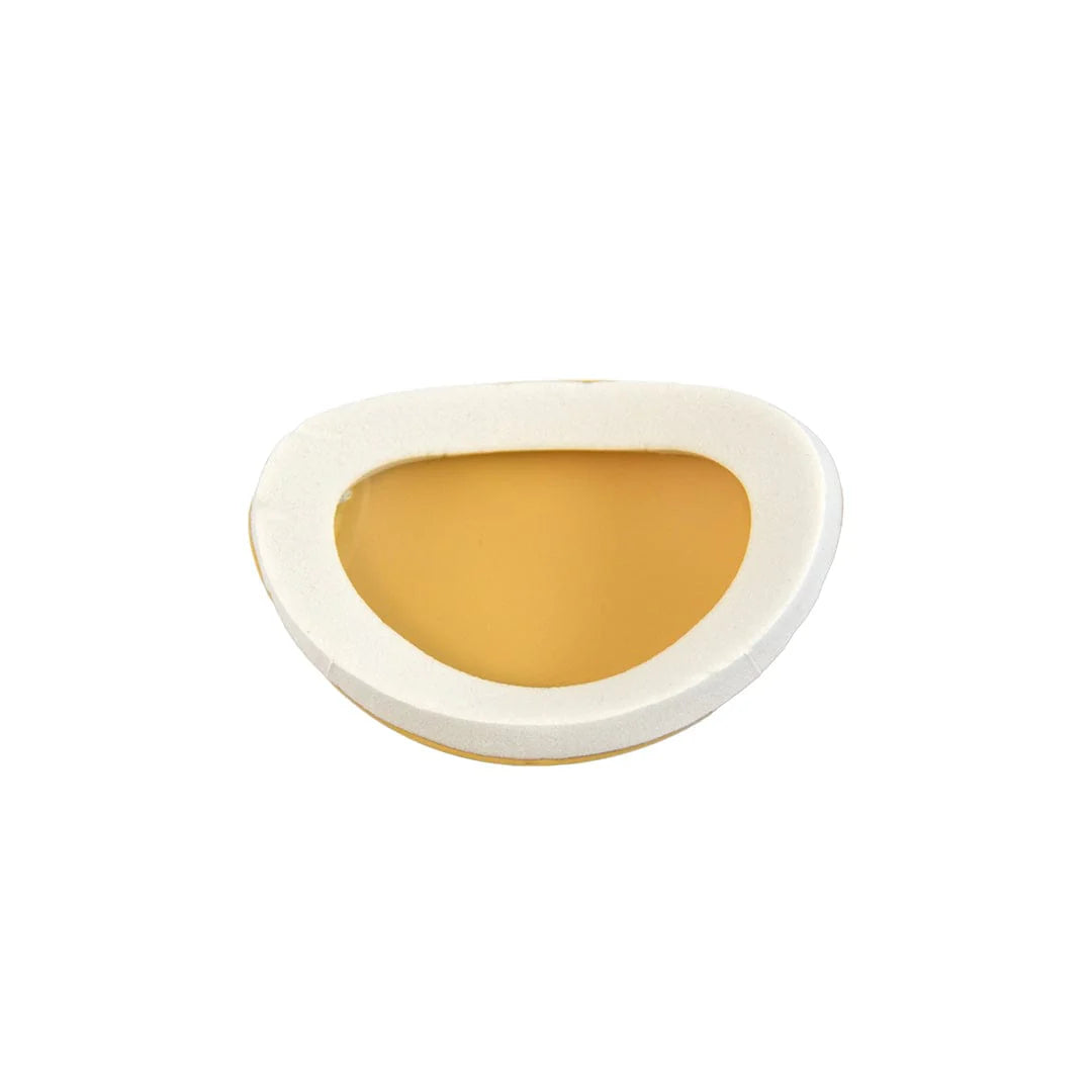 Silmälappu – vaahtoreunainen – suuri – beige (3 kpl)