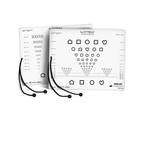 Kortti (lähinäkö): LEA SYMBOLS® -lähinäkökortti johdolla - MASSTest-muoto (16"/40 cm)