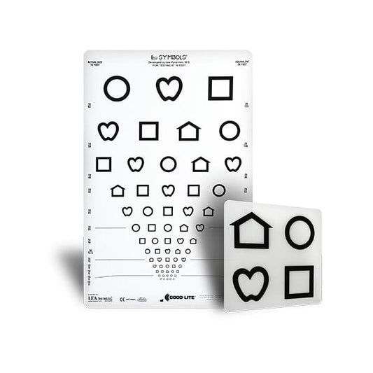 Kaukotesti: ESV1200™ ja ESV1500™ - LEA SYMBOLS® 13-rivinen - Pelkkä kartta (10 jalkaa/3 m)