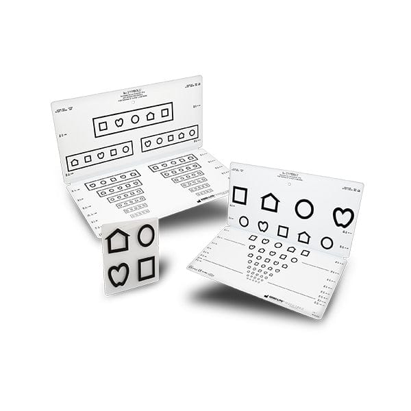 Taittuva testi: LEA SYMBOLS® 10-rivinen - sarja (3 m)