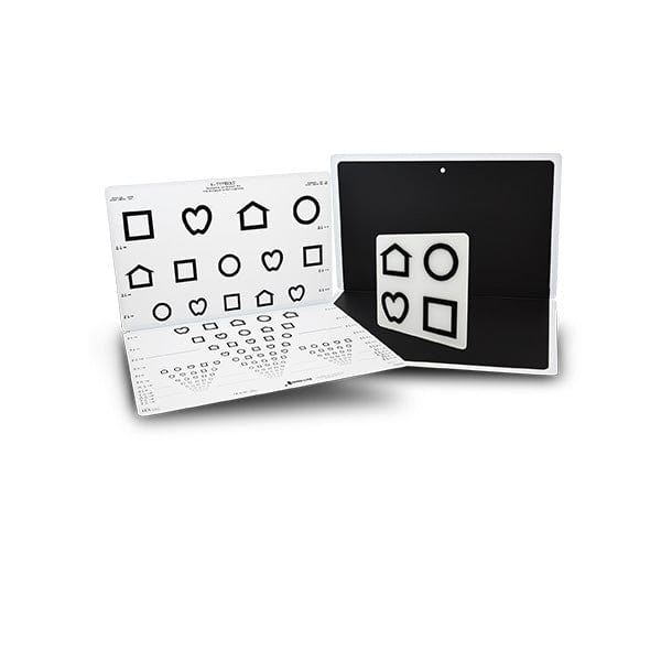 LEA SYMBOLS® – taitettava kaukotesti – 15 riviä (3 m)