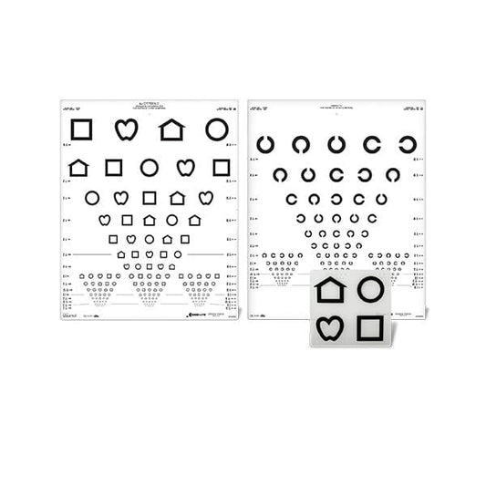 Kaukotesti: LEA SYMBOLS® ja Landolt "C" -setti (3 m)